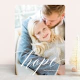 "A Time of Hope" - Retired Holiday Cards in Snow by Pine Street Creative - Front