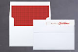 "Curve" - Retired Holiday Cards in Holly by John Paul - Liner and Label