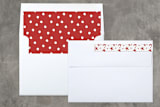 "Both Lists" - Retired Holiday Cards in Snow by Sarah Brown - Liner and Label
