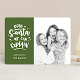 "Dear Santa" - Retired Holiday Cards in Pine by Michelle Poe - Front