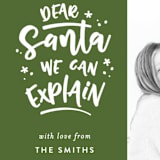 "Dear Santa" - Retired Holiday Cards in Pine by Michelle Poe - Close-Up