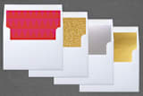 "Joy Upon Joy" - Retired Holiday Cards in Bright Reds by Tanya Lee of Frooted Design - Slip-In Envelope Liners