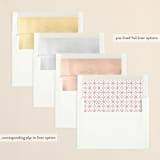 "MODERN EDIT" - Retired Holiday Cards in Snow by Melanie Kosuge - Slip-In Envelope Liners