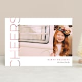 "Merry Stacked" - Retired Holiday Cards in Cranberry by Pixel and Hank - Front