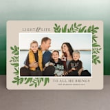 "Light & Life" - Retired Holiday Cards in Taupe by Kate Sorensen - Front