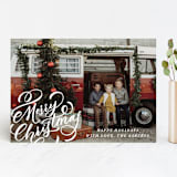 "Merry Flourish" - Retired Holiday Cards in Silk by Up Up Creative - Front
