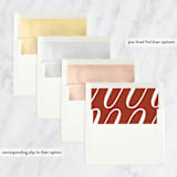 "Merry Flourish" - Retired Holiday Cards in Silk by Up Up Creative - Slip-In Envelope Liners