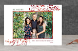 "Rejoice in Him" - Retired Holiday Cards in Berry by Marta Berk - Front