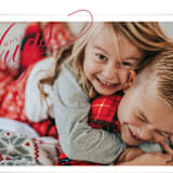 "Holiday Hugs" - Retired Holiday Cards in Crimson by Carrie ONeal - Close-Up