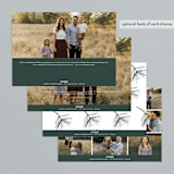 "pine needle merry" - Retired Holiday Cards in Pine by Mango Ink - Back of Card