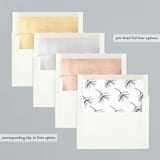 "pine needle merry" - Retired Holiday Cards in Pine by Mango Ink - Slip-In Envelope Liners
