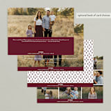 "Every Heart" - Retired Holiday Cards in Cranberry by Olivia Raufman - Back of Card