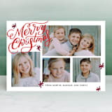 "Collage Shimmer Script" - Retired Holiday Cards in Holly by Alethea and Ruth - Front