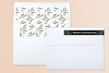 "Classic Greenery" - Retired Holiday Cards in Smoke by Lorent and Leif - Liner and Label