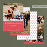 "The Season" - Retired Holiday Cards in Cherry by Megan Davis - Back of Card