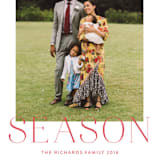 "The Season" - Retired Holiday Cards in Cherry by Megan Davis - Close-Up