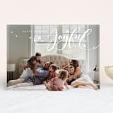 "Confetti Joy" - Retired Holiday Cards in Linen by Erin Deegan - Front