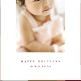 "Colorblock Border" - Retired Holiday Cards in Sunset by Julie Murray - Close-Up