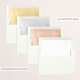 "Colorblock Border" - Retired Holiday Cards in Sunset by Julie Murray - Slip-In Envelope Liners