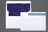 "Herald Angels & Newborn King" - Retired Holiday Cards in Glacier by Carolyn Kach - Liner and Label