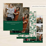 "Scripted Foliage Frame" - Retired Holiday Cards in Wine by Alethea and Ruth - Back of Card