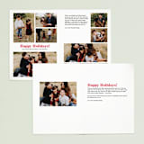 "All Good Words" - Retired Holiday Cards in Cardinal by Hooray Creative - Interior Options