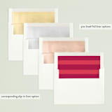 "All Good Words" - Retired Holiday Cards in Cardinal by Hooray Creative - Slip-In Envelope Liners