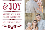 "Comfort + Joy" - Retired Holiday Cards in Wine by Olivia Goree - Close-Up