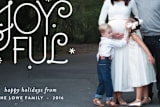 "Joy Us" - Retired Holiday Cards in Snow by Carly Reed Walker - Close-Up