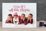 "Sending Family Love" - Retired Holiday Cards in Fire Engine Red by Anelle Mostert - Front