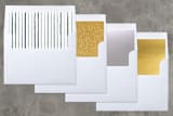 "Gilded cross" - Retired Holiday Cards in Dark Blue by Keen Peachy - Slip-In Envelope Liners
