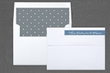 "Tidings" - Retired Holiday Cards in periwinkle by Olivia Raufman - Liner and Label