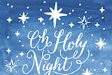 "Holy Star Night" - Retired Holiday Cards in Night Sky by Nicole Barreto - Close-Up