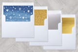 "Holy Star Night" - Retired Holiday Cards in Night Sky by Nicole Barreto - Slip-In Envelope Liners
