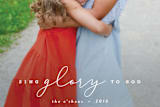 "Elegant Glory" - Retired Holiday Cards in Snow by Carly Reed Walker - Close-Up
