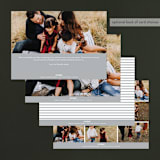 "Tiny Red Heart" - Retired Holiday Cards in Platinum by Erin Deegan - Back of Card