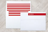 "Blessed Midwest" - Retired Holiday Cards in Berry by Alaina Cherup - Liner and Label