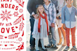"festive picado" - Retired Holiday Cards in snow by silverscreen studio - Close-Up