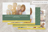 "Rejoice Ornate" - Retired Holiday Cards in Sage by Stacy Kron - Back of Card
