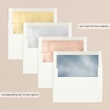 "Landscape" - Retired Holiday Cards in Navy by Erin L. Wilson - Slip-In Envelope Liners