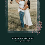 "Frosted Frame" - Retired Holiday Cards in Evergreen by Lehan Veenker - Close-Up