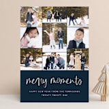 "Our Merry Moments" - Retired Holiday Cards in Navy by Jessica Maslyn - Front