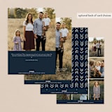 "Our Merry Moments" - Retired Holiday Cards in Navy by Jessica Maslyn - Back of Card