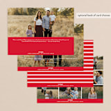 "Dot" - Retired Holiday Cards in Candy Cane by Erin Deegan - Back of Card