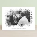 "Snowfrost" - Retired Holiday Cards in Slate by Sarah Brown - Front
