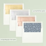 "Snowfrost" - Retired Holiday Cards in Slate by Sarah Brown - Slip-In Envelope Liners