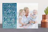 "Ombre Joy" - Retired Holiday Cards in Dusk by Jessica Ogden - Front