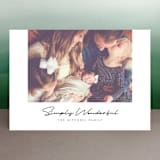 "Simply Wonderful" - Retired Holiday Cards in Midnight by GeekInk Design - Front