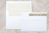 "Organic Joy" - Retired Holiday Cards in Sand by Kate Sorensen - Liner and Label