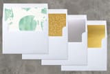 "Watercolor Splash" - Retired Holiday Cards in Aqua by Jody Wody - Slip-In Envelope Liners